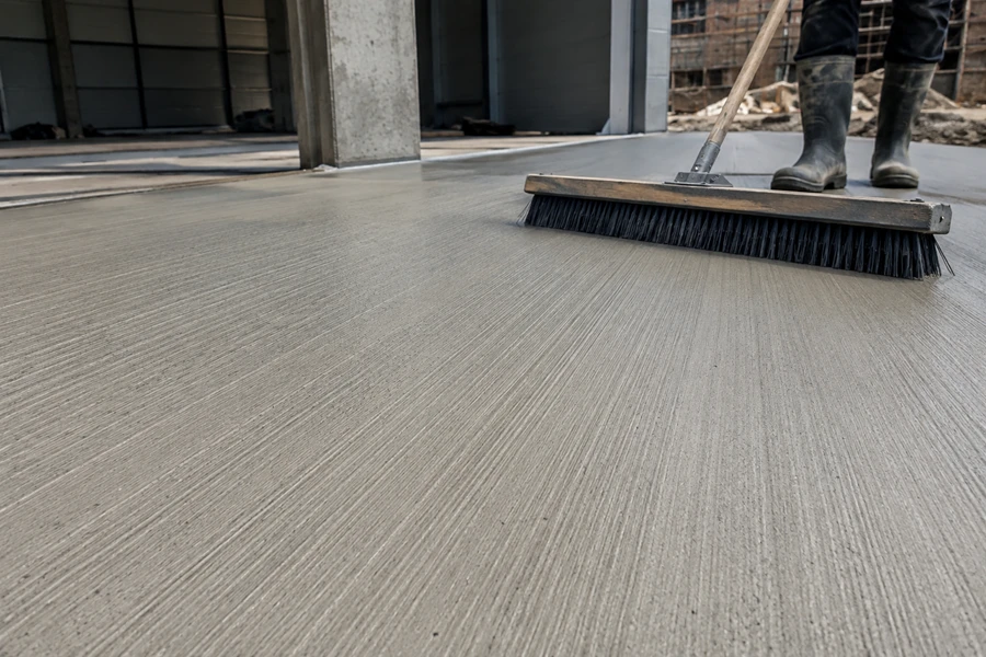 Batman  Fırçalı Beton Uygulaması